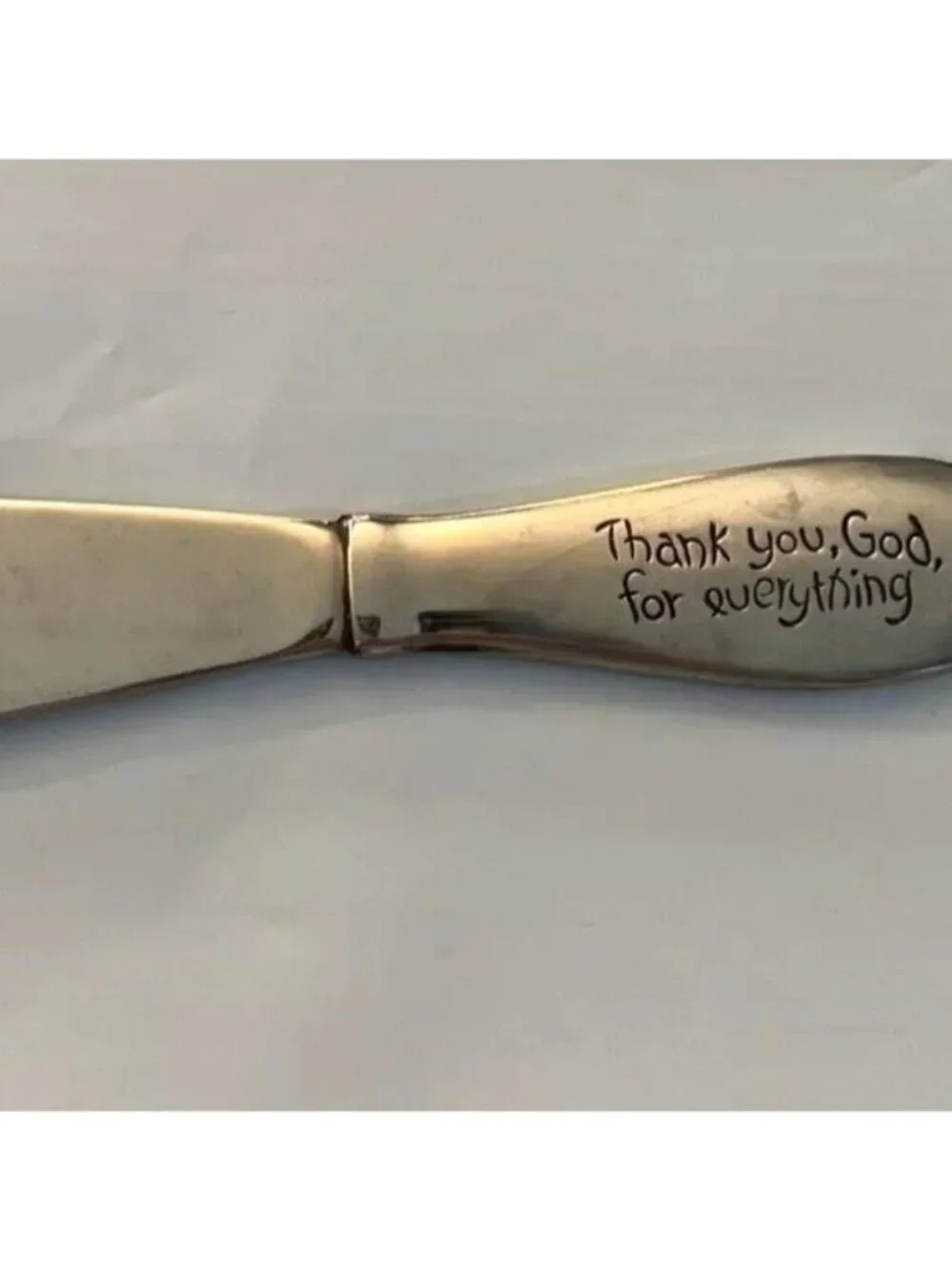 Vintage 1983 Precious Moments Jonathan & David Childrens Knife Enesco Thank You